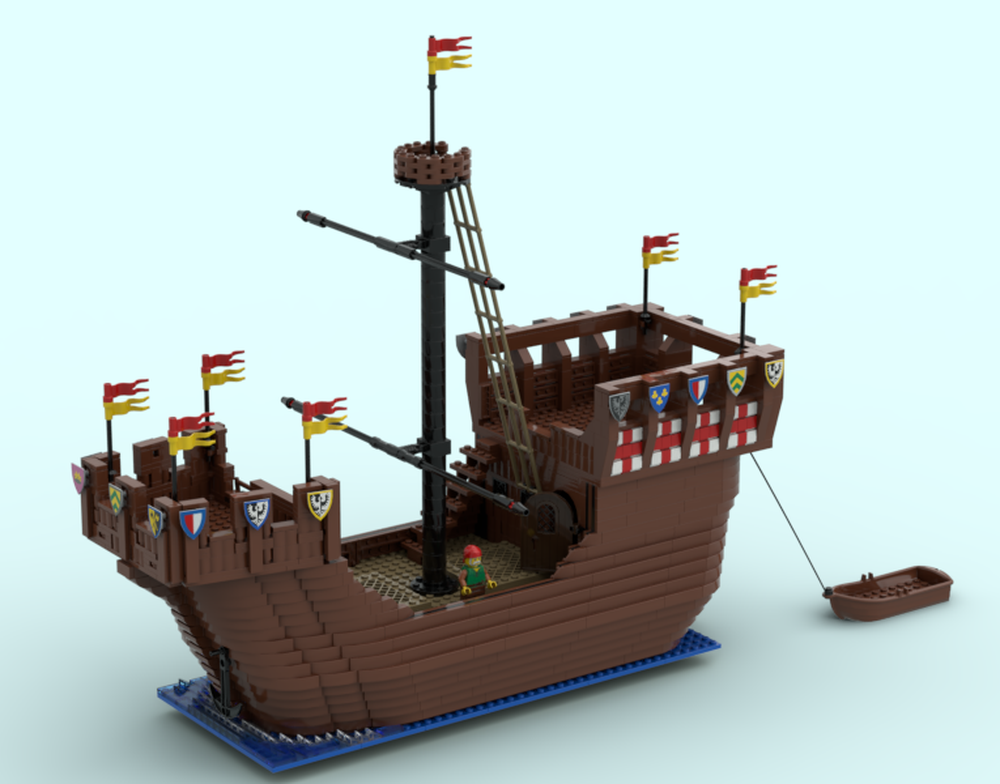 Lego Medieval "Castle-Ship" (Great Cogue)
