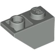 Lego Brick Sloped Inverted 45° 2 x 1 / Light Gray