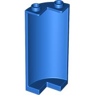 Lego Cylinder Quarter 2 x 2 x 5 (Wall) / Blue