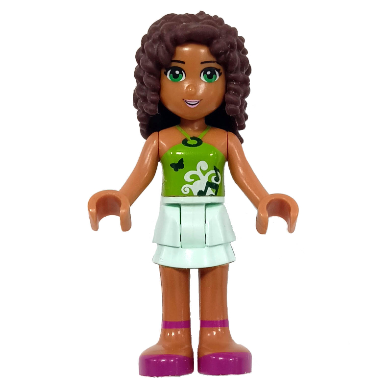 Lego Andrea - Lime Top, Light Aqua Skirt