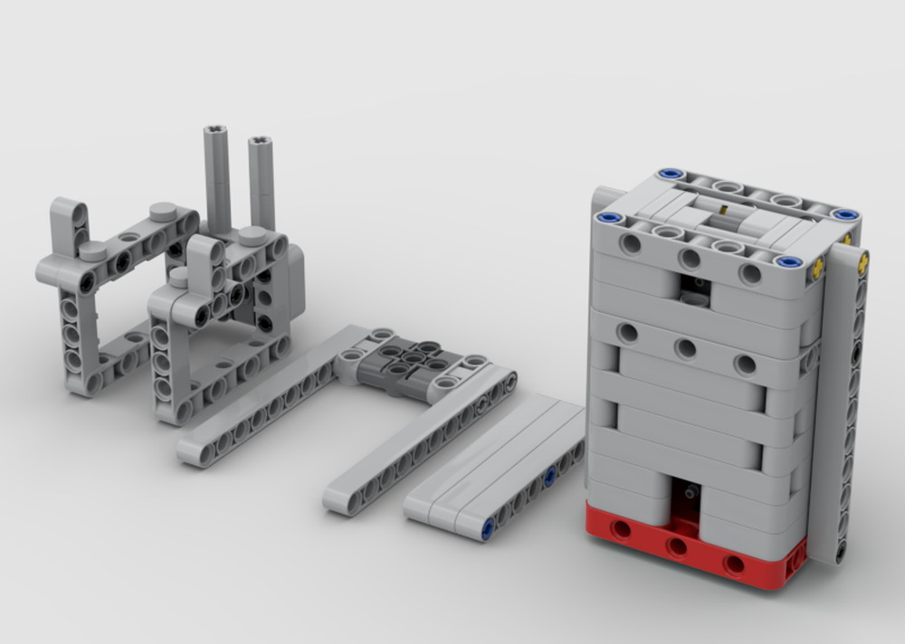 Lego pneumatic jack-up system