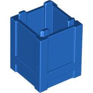 Lego Container Box 2 x 2 x 2 - Top Opening / Blue