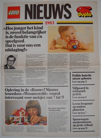Lego 1983 Dealer Large Dutch (93481-NL)