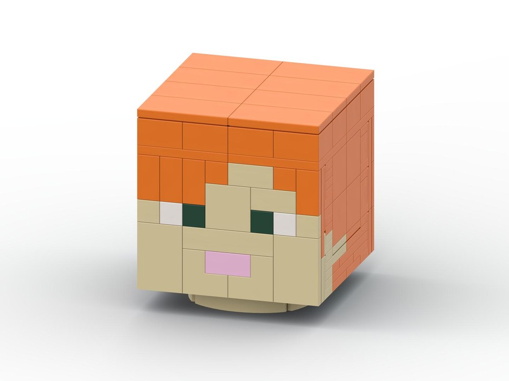 Lego Up-Scaled LEGO Minifigure Head - Alex Edition