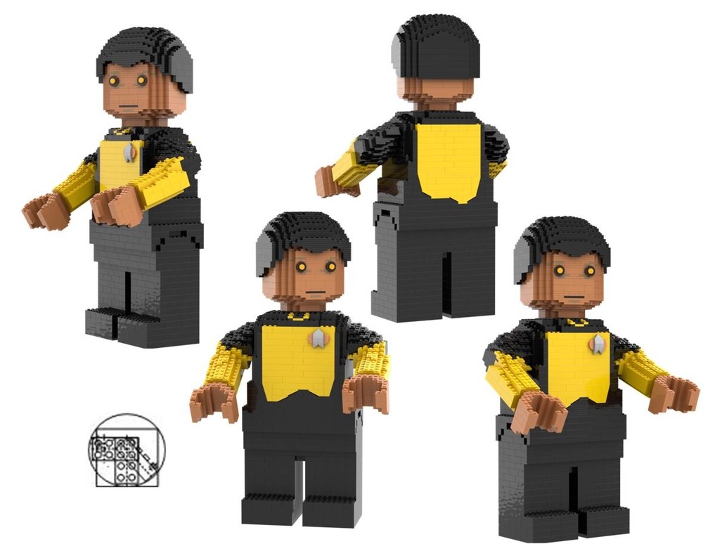 Lego Maxi figure Lieutenant Commander Data