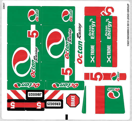 Lego Sticker Sheet for Set 60025-1