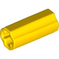 Lego Technic Axle Connector Smooth [with x Hole + Orientation] / Yellow