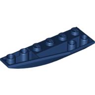 Lego Brick Wedged, Curved Inverted 6 x 2 Left / Dark Blue