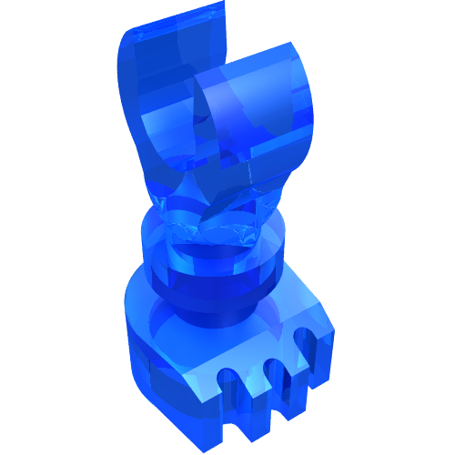 Lego Leg Skeleton / Trans-Dark Blue
