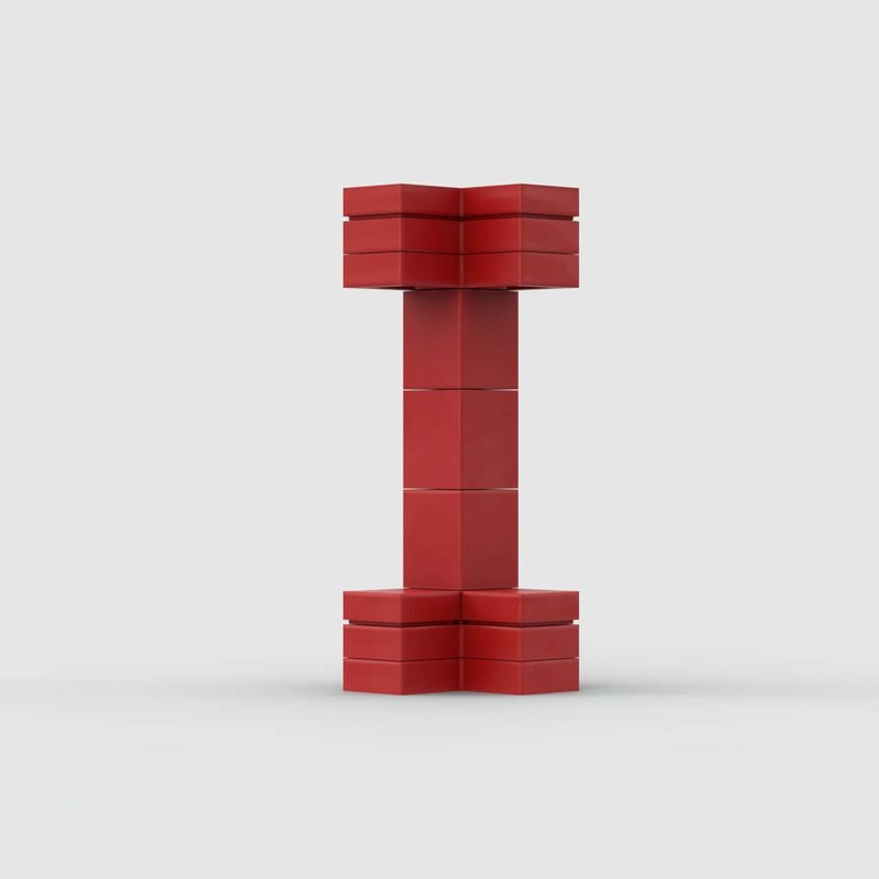 Lego 3D Letter I 3x3x5