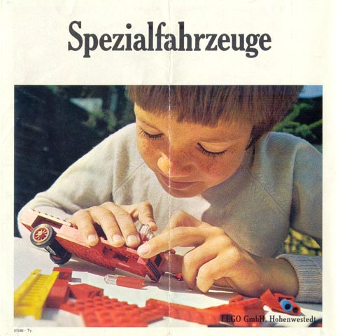Lego 1973 Medium German Spezialfahrzeuge (97640-Ty)
