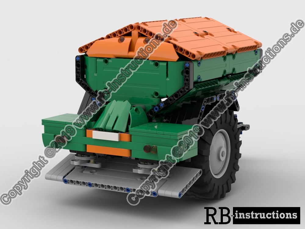 Lego Large area spreader for Claas Xerion 5000 or Fastrac (Großflächenstreuer)