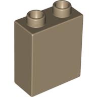 Lego Duplo Brick 1 x 2 x 2 / Dark Tan