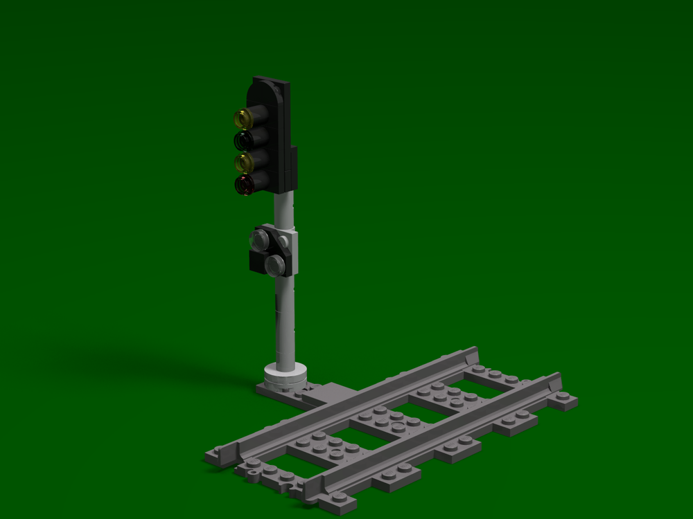 Lego BR 4 aspect signal with shunt signal