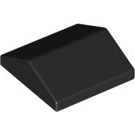 Lego Brick Sloped 33° 2 x 2 Double / Black