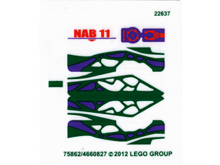 Lego Sticker Sheet for Set 9455-1