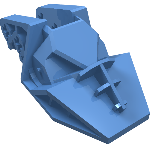 Lego Technic Block 3 x 6 x 1 & 2/3 / Medium Blue