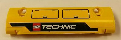 Lego Technic, Panel Curved 11 x 3 with Hatches and LEGO TECHNIC Logo Pattern Model Right Side (Sticker) - Set 42006