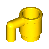 Lego Equipment Cup / Mug [Plain] / Yellow