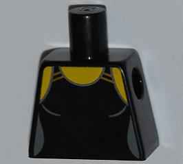 Lego Torso Female Swimsuit Pattern / Black