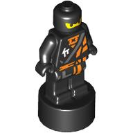 Lego Minifig Trophy Statuette, Ninja Cole Print / Black