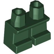 Lego Legs Short / Dark Green