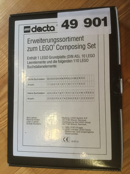Lego Extension Assortment for LEGO Composing Set 9550