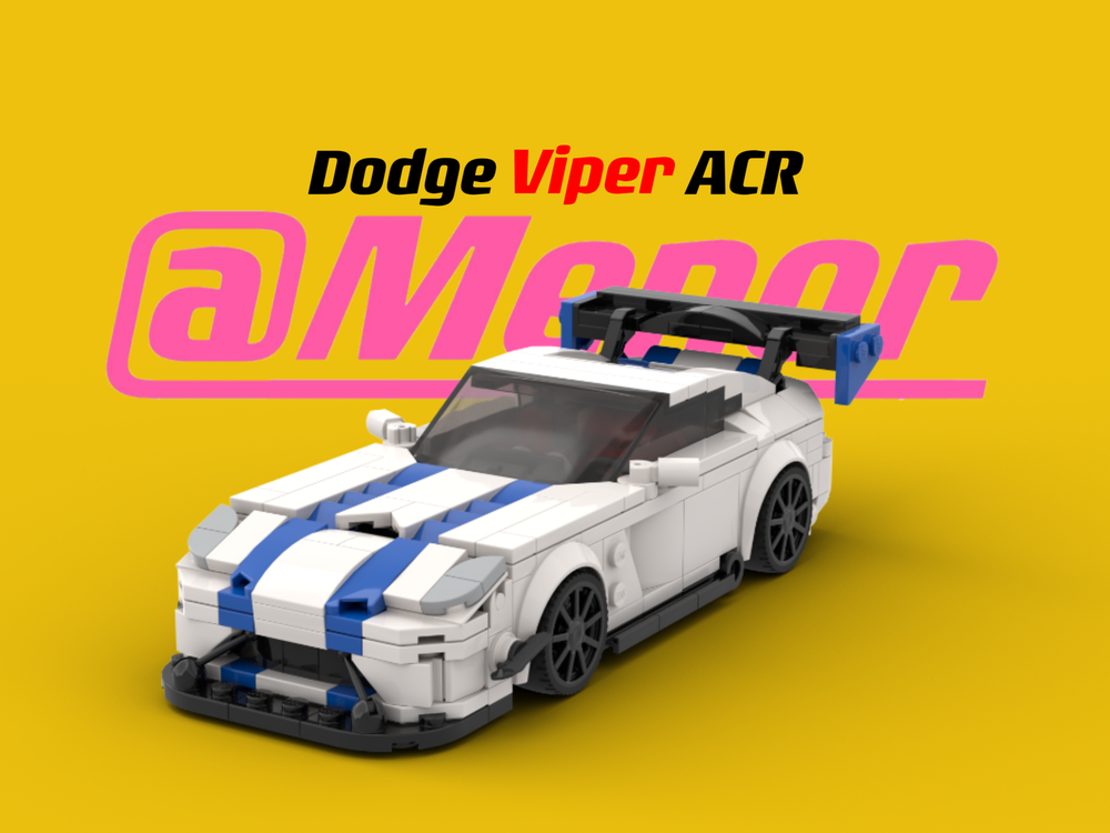 Lego Dodge Viper(VX I) ACR White