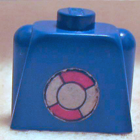 Lego Torso Legoland with Life Preserver Pattern (Sticker)