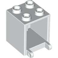 Lego Box 2 x 2 x 2 [Hollow Studs] / White