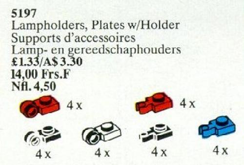 Lego Lampholders, Plate with Holders