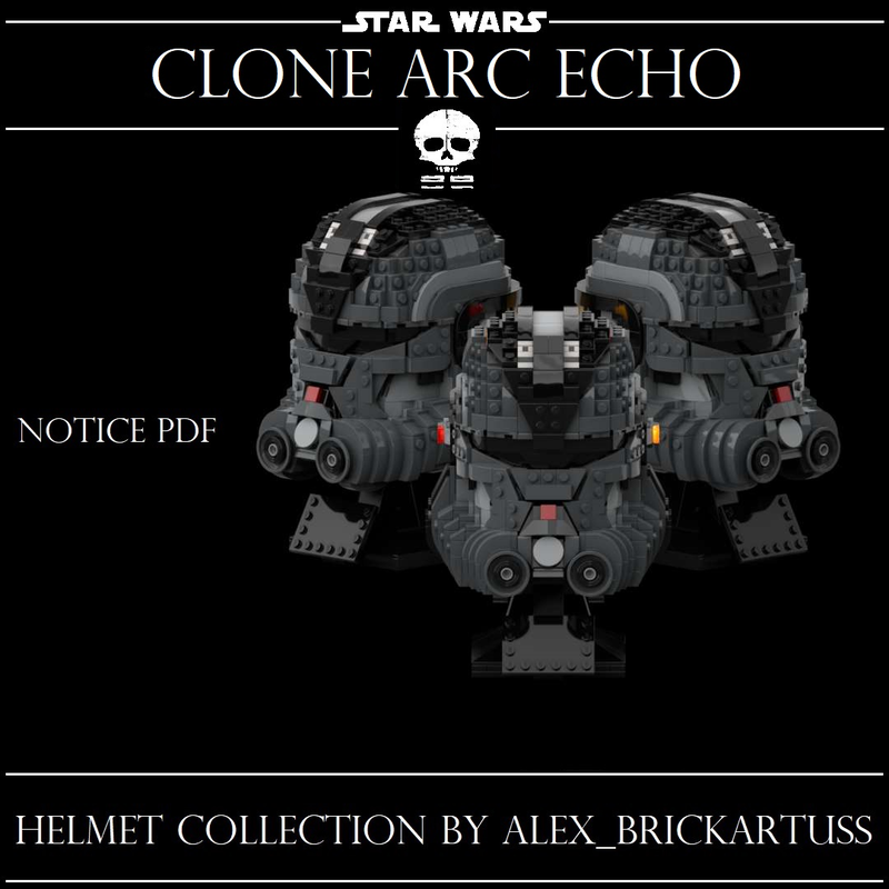 Lego Helmet clone Echo Bad Batch