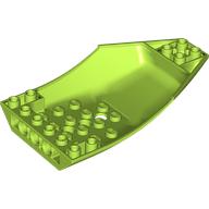 Lego Brick Wedged, Curved Inverted 10 x 6 x 2 Cockpit / Lime