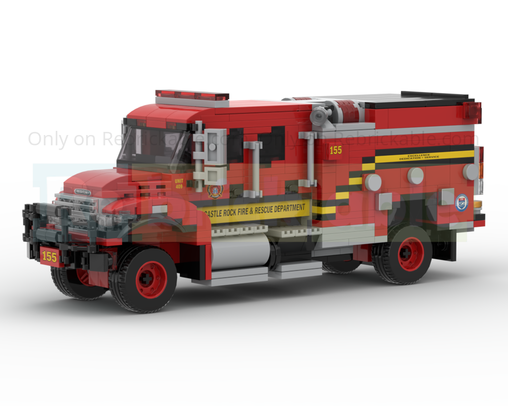 Lego 2018 BME Freightliner Type III Brush Engine Castle Rock F&R