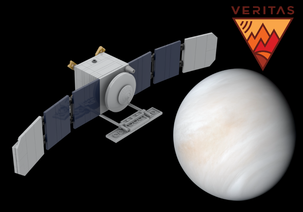 Lego VERITAS (Venus Emissivity, Radio science, InSAR, Topography, And Spectroscopy) Spacecraft