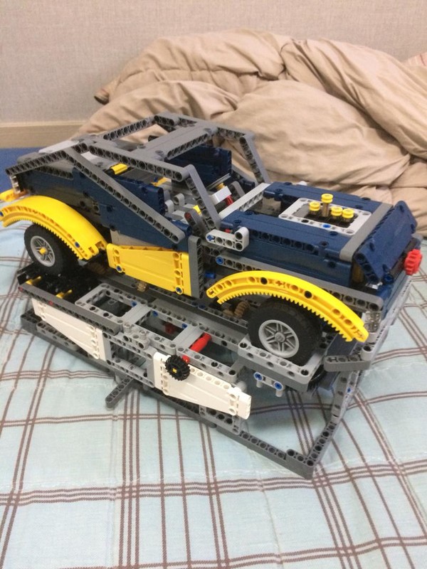 Lego 42055 D model-Supercar with test stand