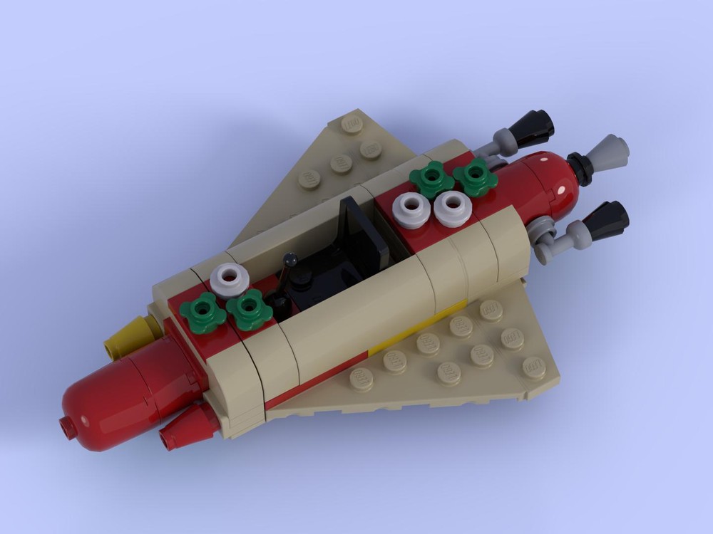 Lego Hotdog Rocket Lego Universe inspired.