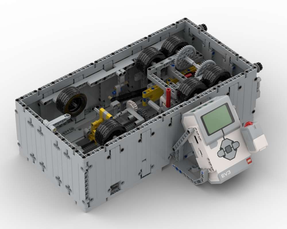 Lego EV3 Car Dyno that can measure Power