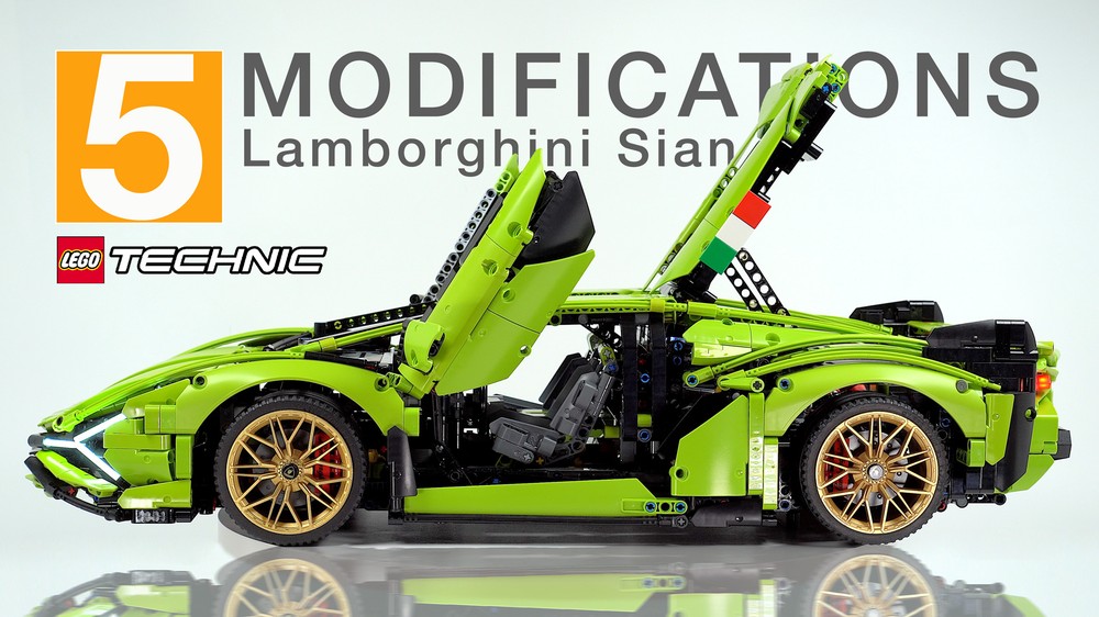 Lego 42115 Technic Lamborghini Sian 5 Mods