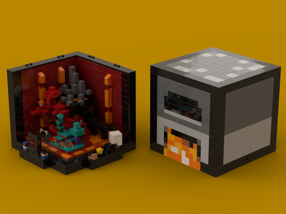 Lego Furnace Nether Microworld