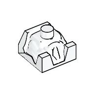 Lego Racer Driver, Brick Special 2 x 2 No Head / White