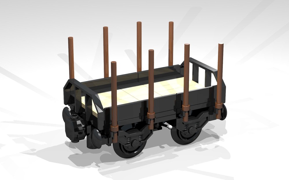 Lego 4-Wheel Stake Wagon (mini)