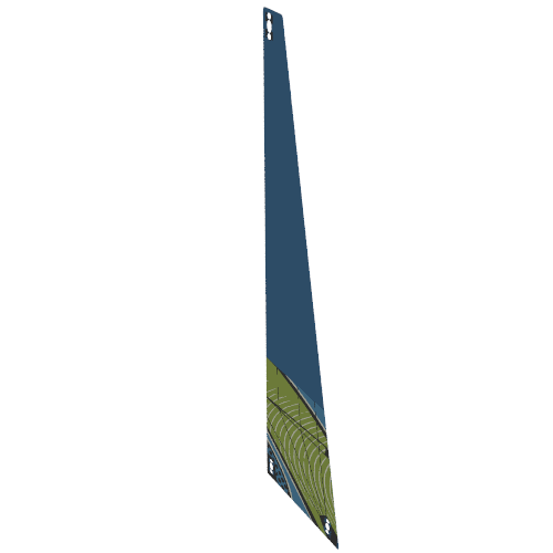 Lego Sail, Triangular, with Waves with Dots Print / [No Color/Any Color]