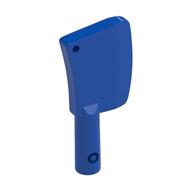 Lego Equipment Cleaver, no Holes / Blue