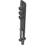 Lego Large Figure Weapon Sword, 3 Bar Holes and Axle Hilt / Pearl Titanium