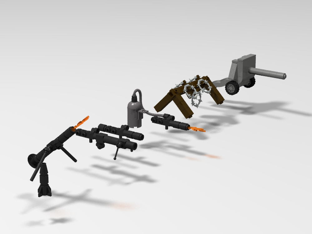 Lego WWII Weapon and Item Pack I