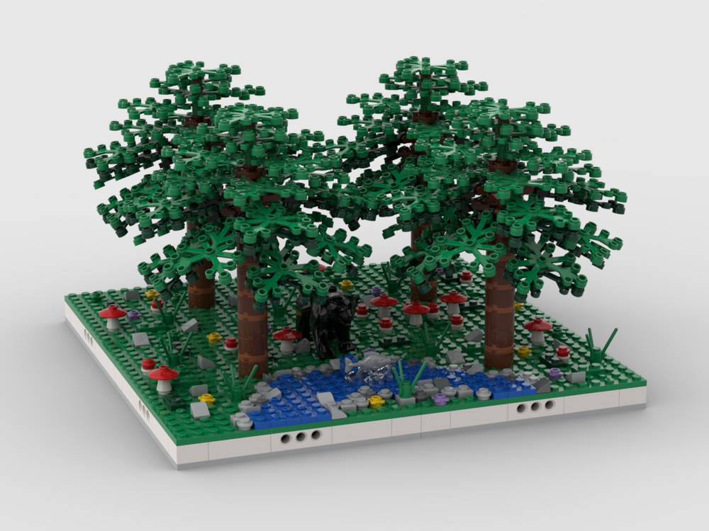 Lego Bear in the Forest