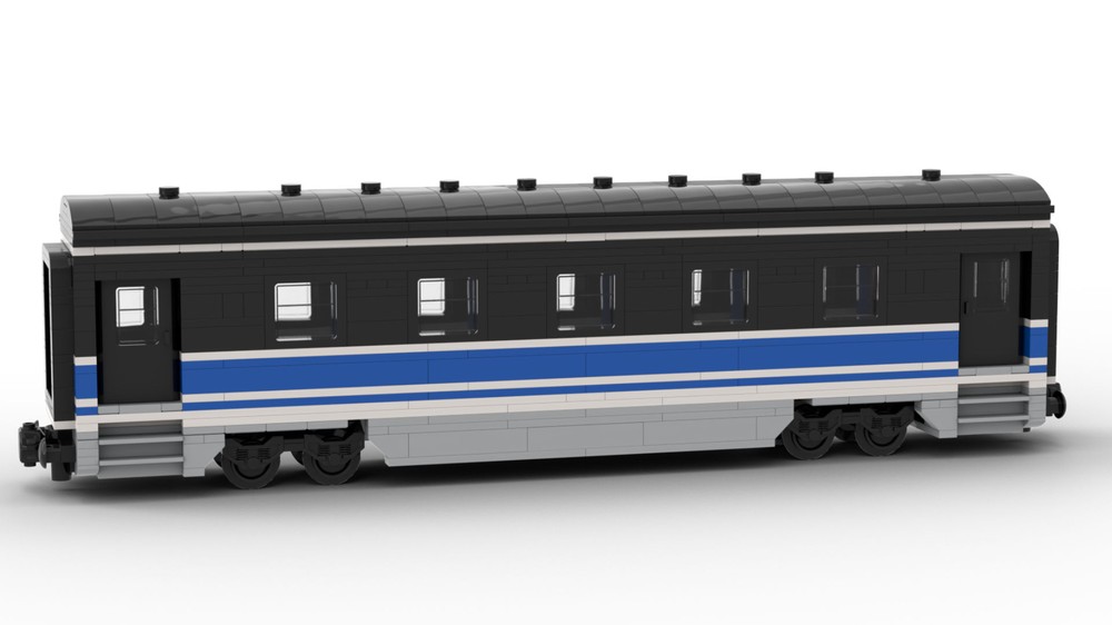 Lego Wagon passager - Passenger Wagon -- 2 -- MOC