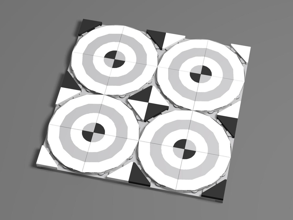 Lego Ornamental 16 x 16 tile - Study No. 1