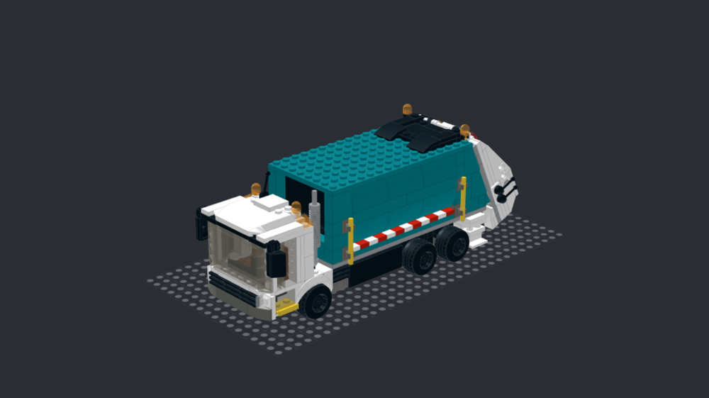 Lego 60386 Recycling Truck 8-Wide Conversion